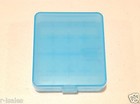 1 Pc Blue Hard Plastic Case Holder Storage Box For 4 X 18650  Battery   4 Bay 