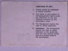 Pink Floyd Ticket Original Vintage Dark Side Of The Moon Tour Rainbow 1973  1