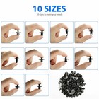 100pcs Bumper Clips Fender Trim Car Push Pin Rivet  Fastener Retainer 9 8 7 6mm 