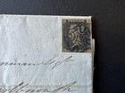 Qv Gb Sg 1-3 1d Penny Black Plate 10 Lf Cover To Marlborough Black Maltese Cross