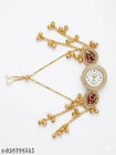 Indian Traditional Golden Stylish Kashmiri Bracelet Watch For Women   Girls