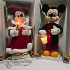 Vintage Mickey   Minnie Mouse Motionettes Animated   Music Christmas Telco