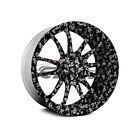 19 x38  Hydrographic Film Hydro Dipping Dip Water Transfer Black White Skull  20