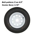 2 Pack St205 75r15 205 75r15 Radial Trailer Tires With Rim  8-ply Load Range D 
