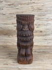 Hand Carved Wood Ku Tiki God 12    Hawaiian Tiki Statue Hawaii Idol Figure
