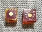 Lot Of 59 Vintage Bakalite Lucite Wooden Dice Various Sizes And Colors