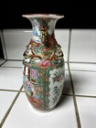 Vintage Rose Medallion Famille Rose Porcelain Vase 8   