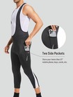 Men s 3 4 Capri Bike Bib Tights With Pockets  Cycling Bib Shorts 4d Padded Ch   