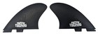 Pacific Vibrations Surfboard Keel 4 9  Twin Fins Fits Fcs Black Fiberglass 