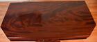 1890 Antique American Empire Crotch Mahogany Flip-top Game Table   Console Table