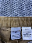 Carhartt Pants Kids 10 Brown Canvas Carpenter Workwear Utility Pockets Casual