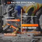 Electric Torque Drive Load Binder 2 Pack   Fits 3 8      -1 2       Chain   9 200 Lbs   