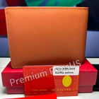 Cartier Must De Cartier Camel Leather Men s Bifold Wallet Silver Corner Detail