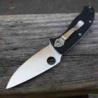 Spyderco Tenacious Folding Knife 3 38  8cr13mov Steel Blade Black G10 Handle