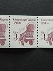 U s  Stamps Sc  2252a  P  3  Shiny Gum  Folded Strip Of 10  Conestoga Wagon  Mnh