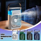3-in-1 Portable Humidifier   Fan - Usb Air Cooler With Led Night Light  