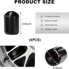 4pcs Tire Valve Stem Caps  Aluminum Air Valve Cap Dustproof Wheel Valve Cover  C