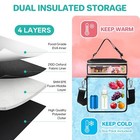 Gajetnest Breastmilk Cooler Bag  Ice Pack Fits 6 Baby Bottles Up To 9 Ounce