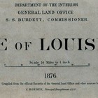 United States Map Of Louisiana New Orleans Circa 1876 Vintage Repro Usa 24 x30 