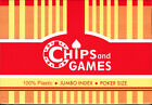 Chips And Games Plastic Playing Cards 2 Decks Poker Size Jumbo