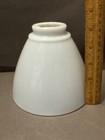 Mcm Art Deco White Milk Glass Pendant Light Fixture Lamp Shade Vtg