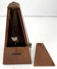 Vintage Metronome De Maelzel Wood Made By Seth Thomas Clocks Wind-up Works