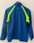 Adidas Youth Jacket Blue  Windbreaker Climaproof Zip Logo 3 Stripe Size M
