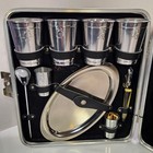 Vintage The Original Trav-l-bar By Ever-wear Travel Bar Suitcase Brown Black