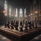 Medieval 9 Chess Set Pieces Only No Board With 2 Extra Queens