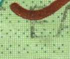 1994 Australia 45c Atm Triangle Apple Green Stamp With Grey Dots In Background