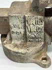Prentiss Bull Dog No  90 Vise Bench Antique Tool Cast Iron 3-1 4  Jaw Fixed Base