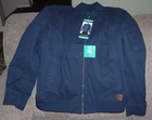 New Lucky Brand Men s Full Zip Pockets Bomber Jacket  Navy Blue  Size Xl