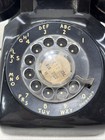 Vintage 1973 Bell System Western Electric Black Desk Phone Rotary Dial 500 Dm