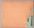 Palestine British Mandate 1940 s Postal Censored Cover Addr Usa Canc Heifa