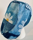 Floral Denim Adjustable Medical Slim Lid Surgery Euro Scrub Cap Chef  Dental Hat