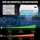 12v 24v Split Mini Ac 8500 Btu 800w 260cfm Quiet Fast Cooling Truck Sleeper Cab