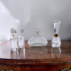 Vintage Glass Perfume Bottles Empty Lot 4 Mini Vanity Display Boudoir Decor