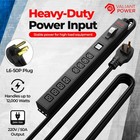 220v 50a Vertical Rack Pdu 4 C13 4 C19 Metered Surge 1u 12kw Mining