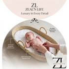 Zeal n Life Baby Changing Basket Set  100  Natural Seagrass Artisan Crafted     