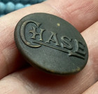 Antique Vintage Metal Uniform Button - Chase W  Arrow