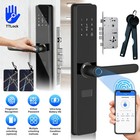 Cerradura De Puerta Inteligente Manija Teclado Huella Digital Entrada Sin Llave