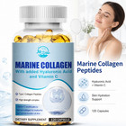 Marine Collagen Peptides 120 Capsules Hyaluronic Acid Vitamin C