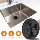 Garbage Disposal Splash Guard  2 Pack Upgraded Epdm Rubber Drain Black 3 3 8 