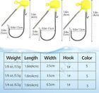 25pcs Mushroom Jig Head Fishing Hook Weedless Barbed Fishing Hook Ned Rig 