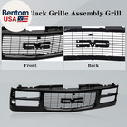 Front Grille Grill Black Compatible With 1994-2000 Gmc C k 1500 2500 3500 Sierra