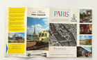 Mid-century Travel Brochure -french Railways W  Color Pics   Large Map  