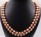 100  Copper Ball  20 Bulk Chain 3 8  9 5mm  Round   Faceted Bead   3 To 100 Feet
