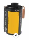 Kodak Professional Portra 400  35mm Color Film 36 Exp 5 pack  6031678  Fresh