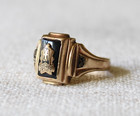 1958 High School Class Ring 10k Gold 5g Dieges   Clust Size 6 25 Ladies