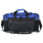 Dalix Brand New Duffle Bag Sports Duffel Bag In Black Gym Bag Royal Blue